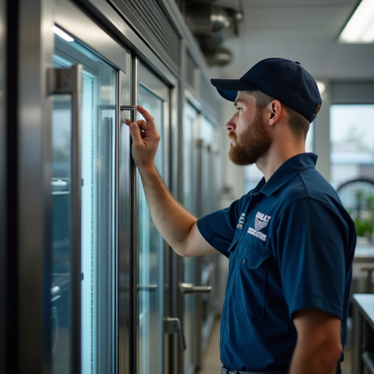 Walk-in cooler and kitchen refrigeration in a Prairieville restaurant