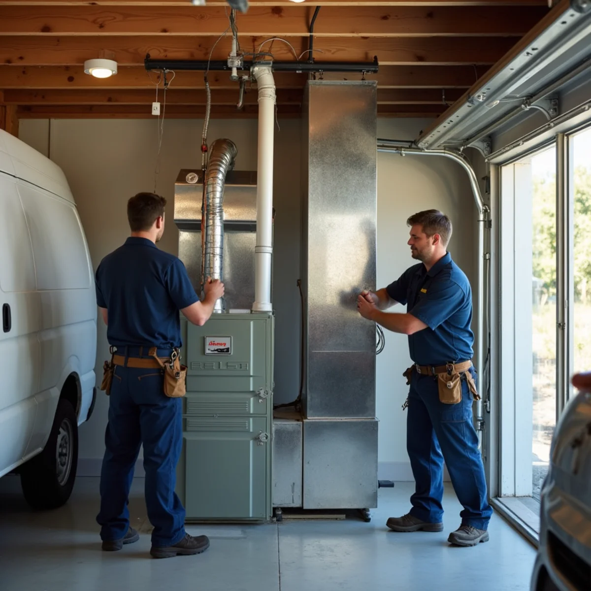 Newly installed high-efficiency furnace in a Baton Rouge home by Geaux 72 Degrees